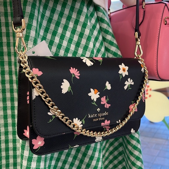 Kate Spade Madison Floral Waltz Small Flap Crossbody
Black Multi 
NWT - Picture 16 of 16
